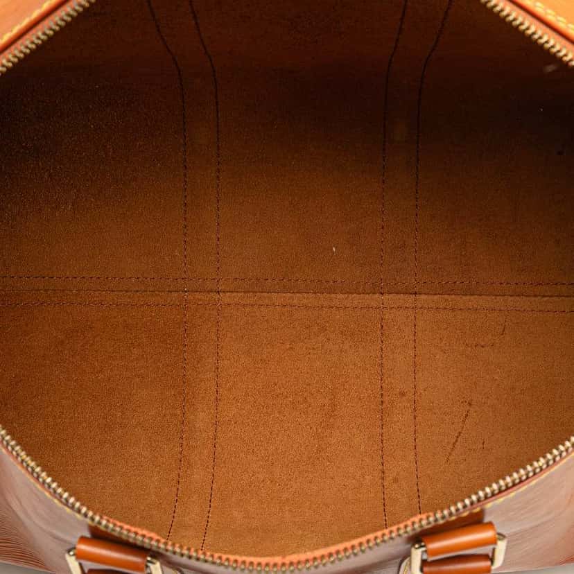 Louis Vuitton Epi Keepall 45 Brown Leather Good condition - Model View