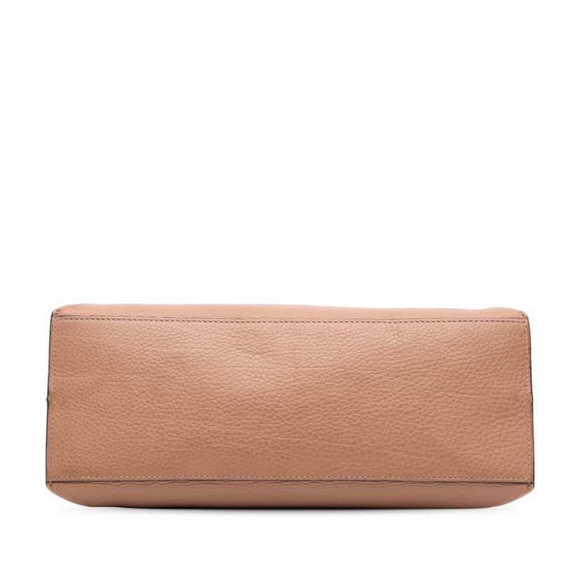 Gucci Medium Leather Bamboo Daily Satchel Brown Leather Good condition - Inside View