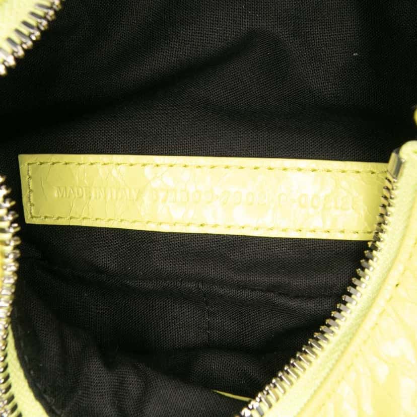 Balenciaga Lambskin Motocross Le Cagole XS Yellow Leather Very good condition - Box View
