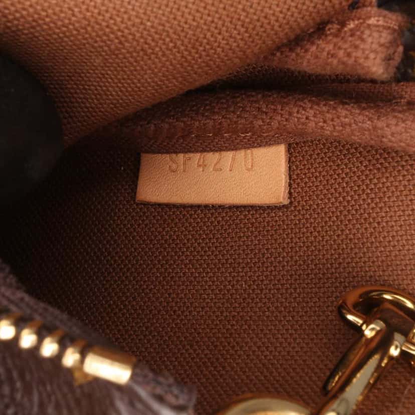 Louis Vuitton Monogram Mini Pochette Accessoires Brown Canvas Good condition - Box View