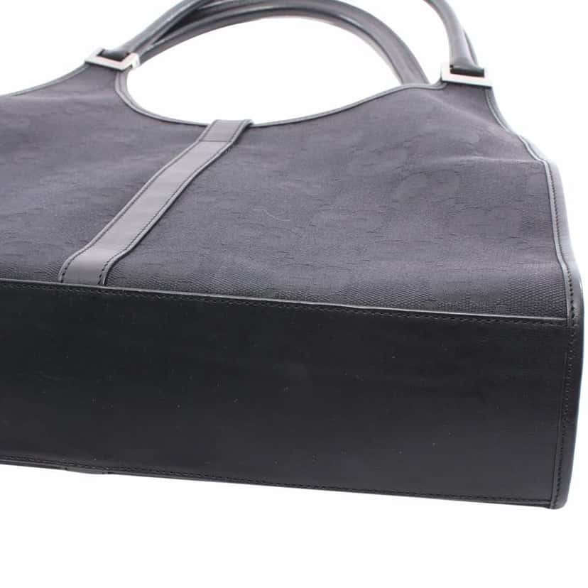 Gucci GG Canvas Jackie Bardot Shoulder Bag Black Canvas Good condition - Inside View