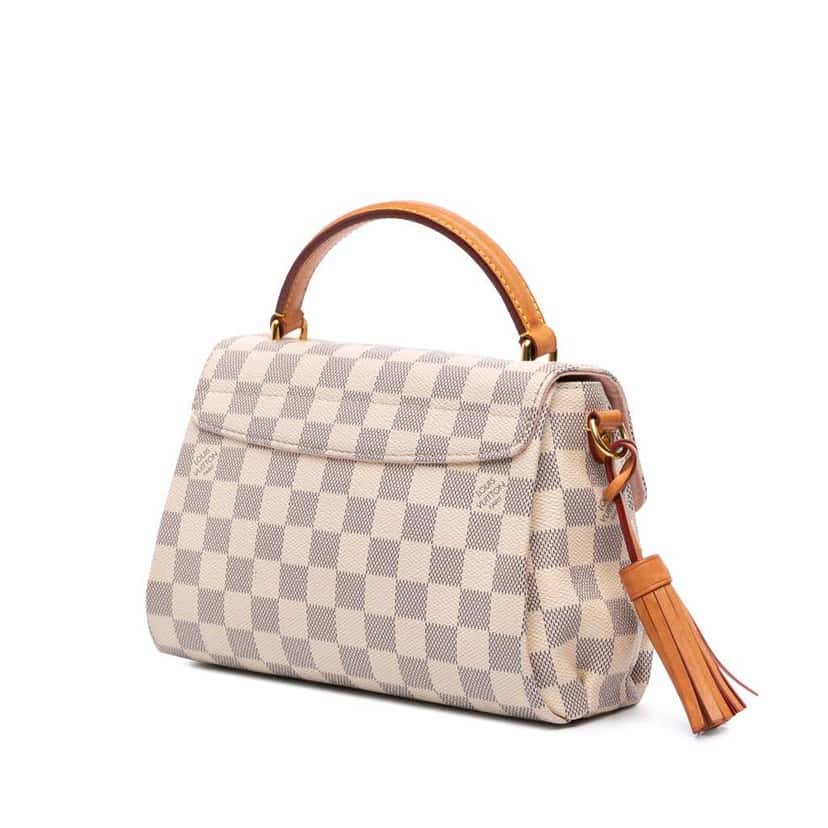 Louis Vuitton Damier Azur Croisette White Canvas Good condition - Back View