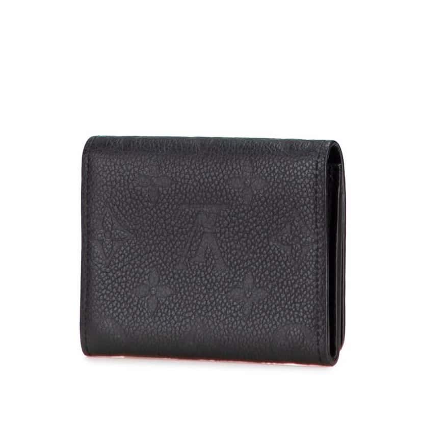 Louis Vuitton Monogram Empreinte Business Card Holder Black Leather Good condition - Back View