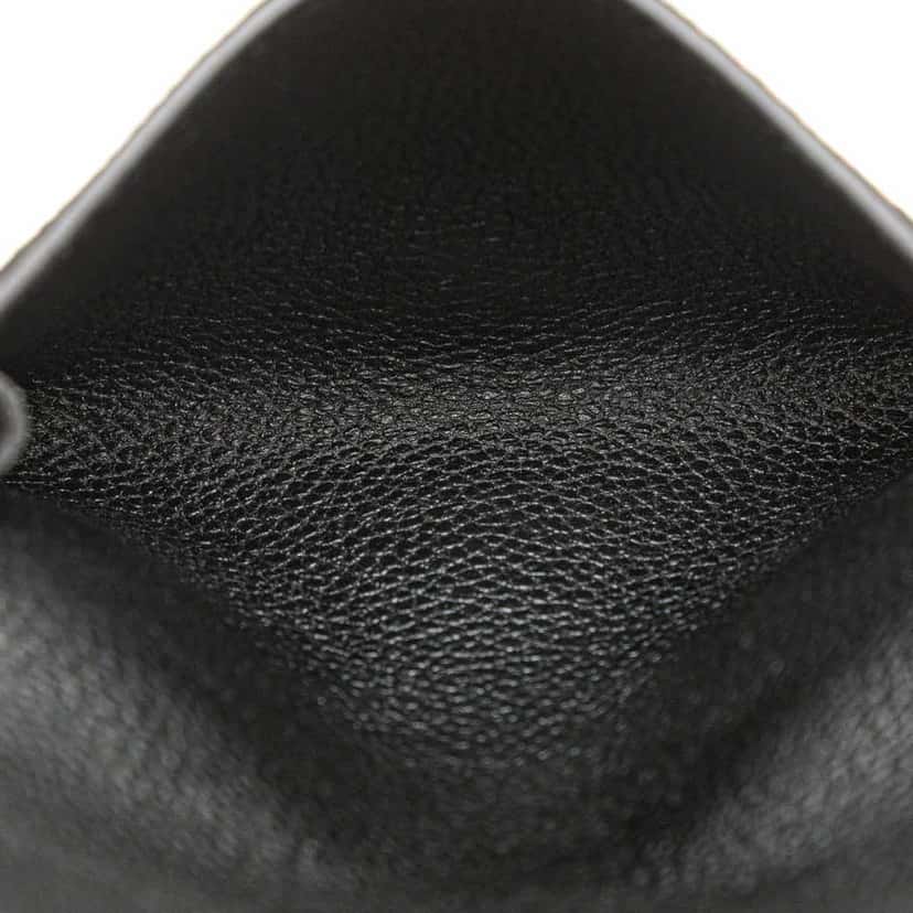 Louis Vuitton Monogram Empreinte Business Card Holder Black Leather Good condition - Box View