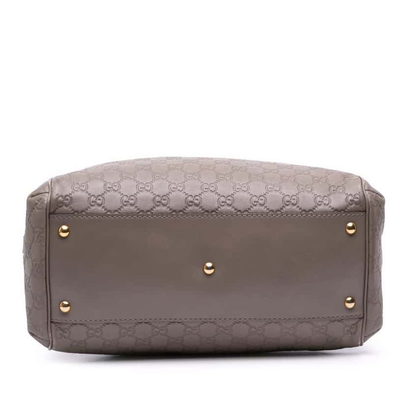 Gucci Medium Guccissima Scarlett Satchel Grey Leather Good condition - Inside View