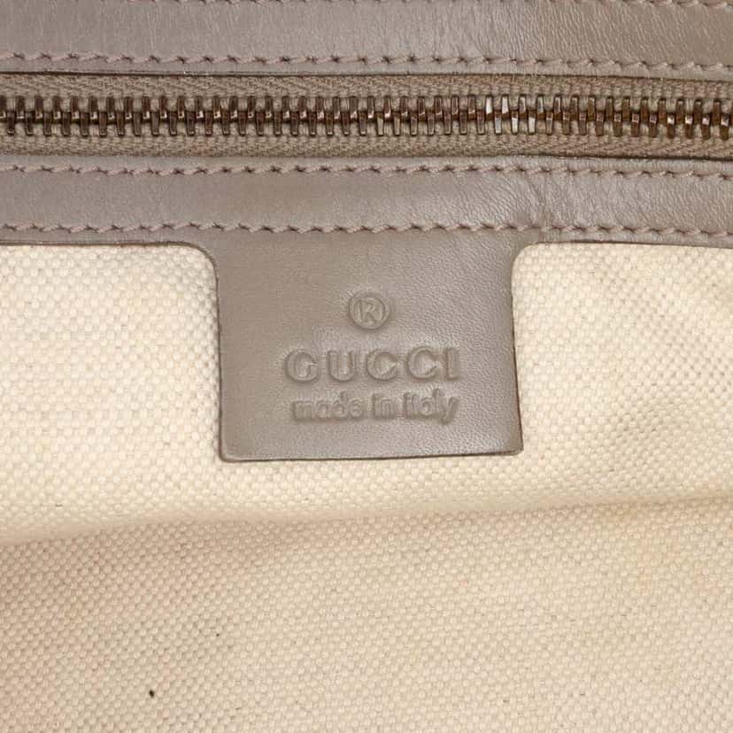 Gucci Medium Guccissima Scarlett Satchel Grey Leather Good condition - Box View