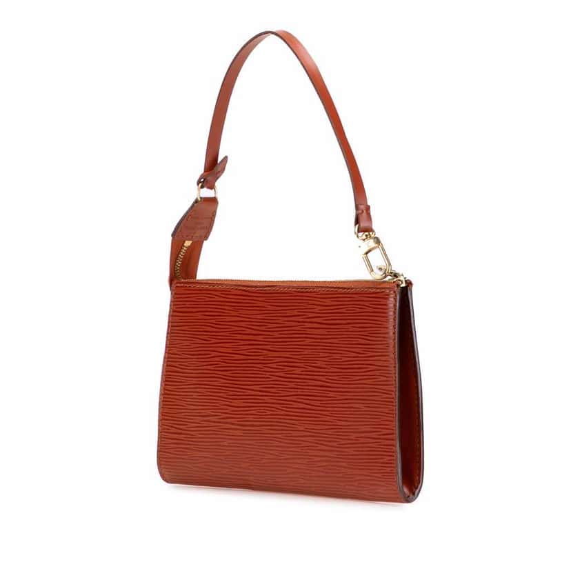 Louis Vuitton Epi Pochette Accessoires Brown Leather Good condition - Back View