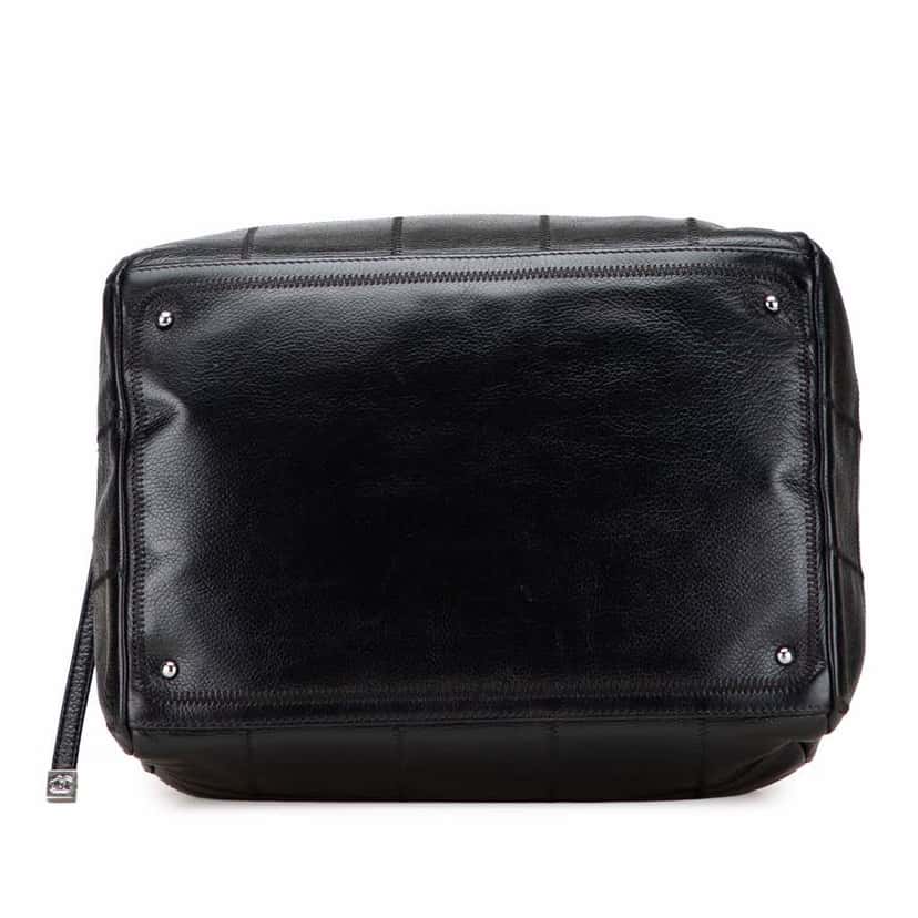 Chanel CC Choco Bar Caviar Stitched Boston Black Leather Good condition - Inside View