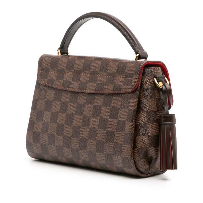 Louis Vuitton Damier Ebene Croisette Brown Canvas Good condition - Back View