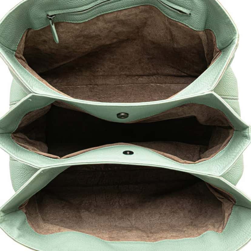 Bottega Veneta Medium Cervo Roma Tote Green Leather Good condition - Model View
