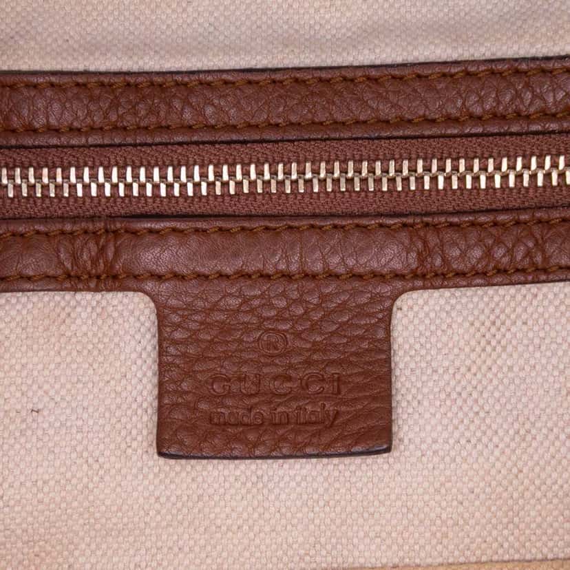 Gucci Medium GG Canvas Bella Shoulder Bag Brown Canvas Good condition - Box View