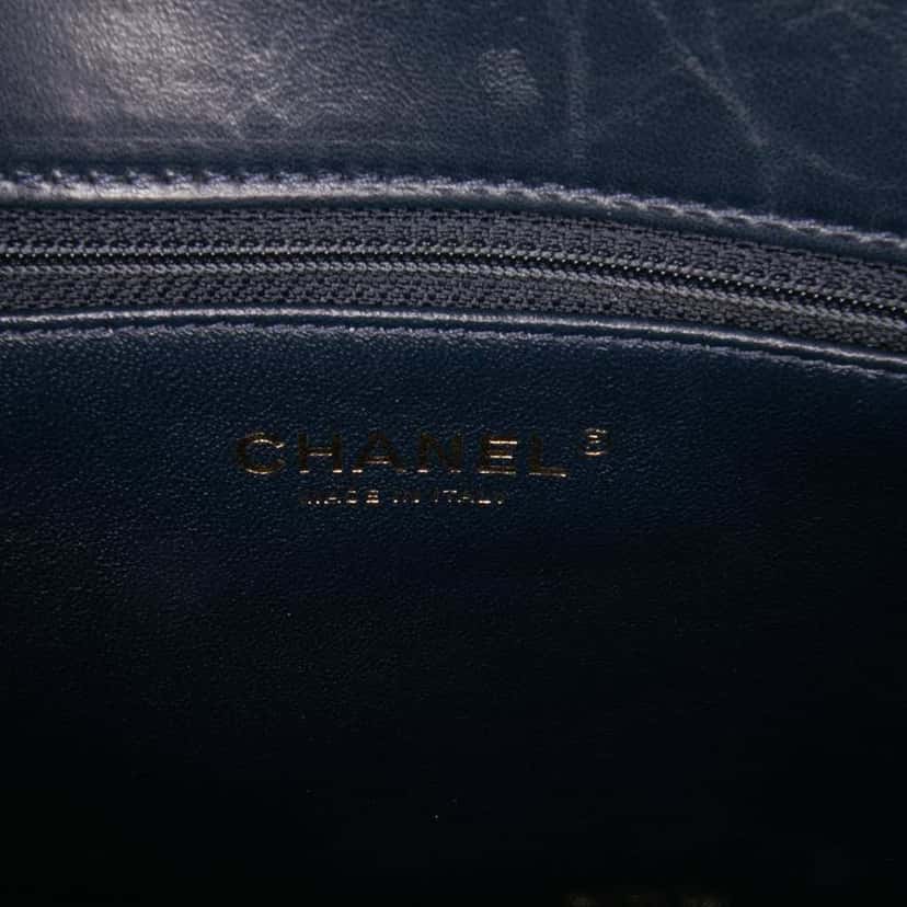 Chanel Medium Lambskin Trendy CC Top Handle Bag Black Leather Good condition - Box View