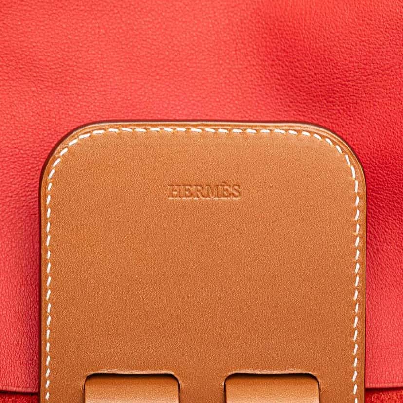 Hermès Taurillon Clemence and Swift Virevolte 24 Red Leather Good condition - Box View