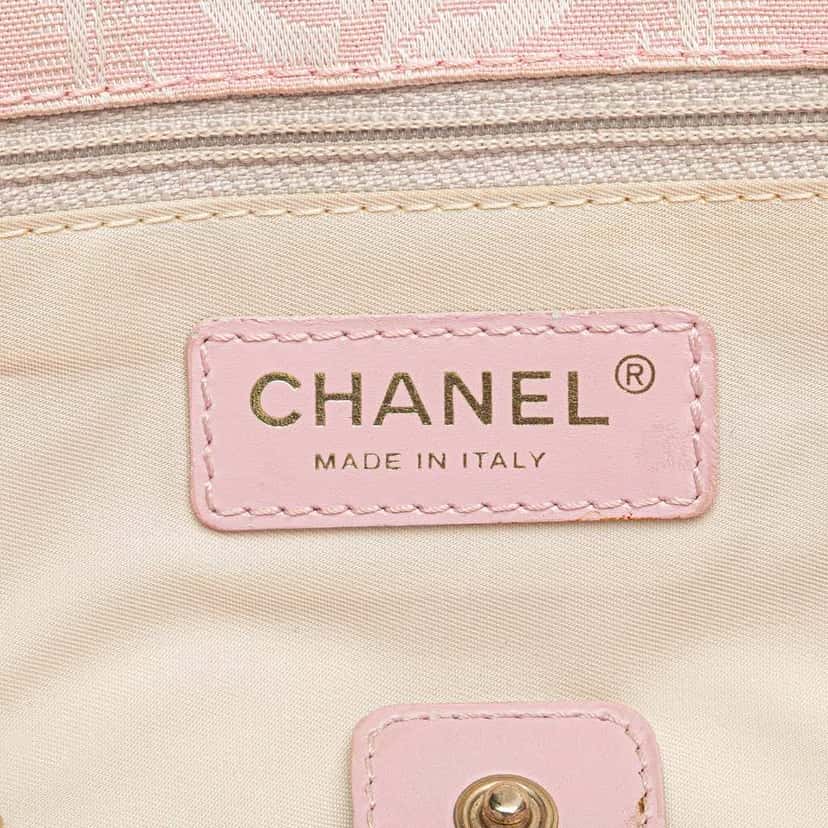 Chanel New Travel Line Nylon Tote Pink Good condition - Box View