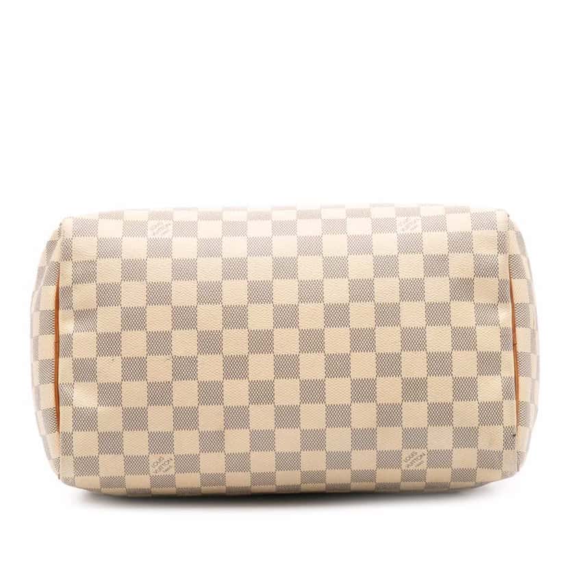 Louis Vuitton Damier Azur Speedy 30 White Canvas Good condition - Inside View
