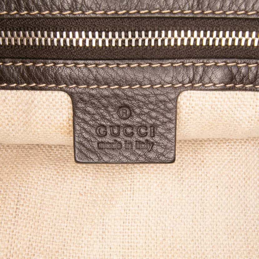 Gucci GG Canvas Icon Bit Tote Brown Canvas Good condition - Box View