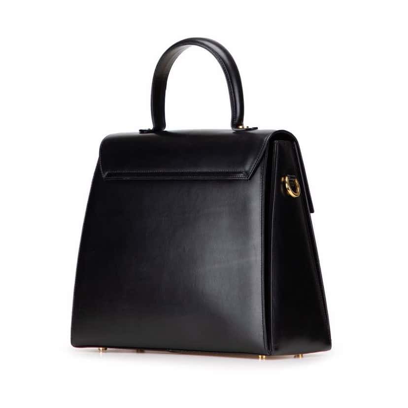 Salvatore Ferragamo Leather Gancini Satchel Black Leather Good condition - Back View