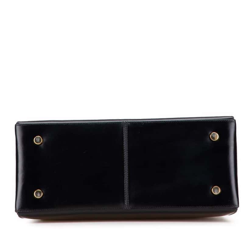 Salvatore Ferragamo Leather Gancini Satchel Black Leather Good condition - Inside View