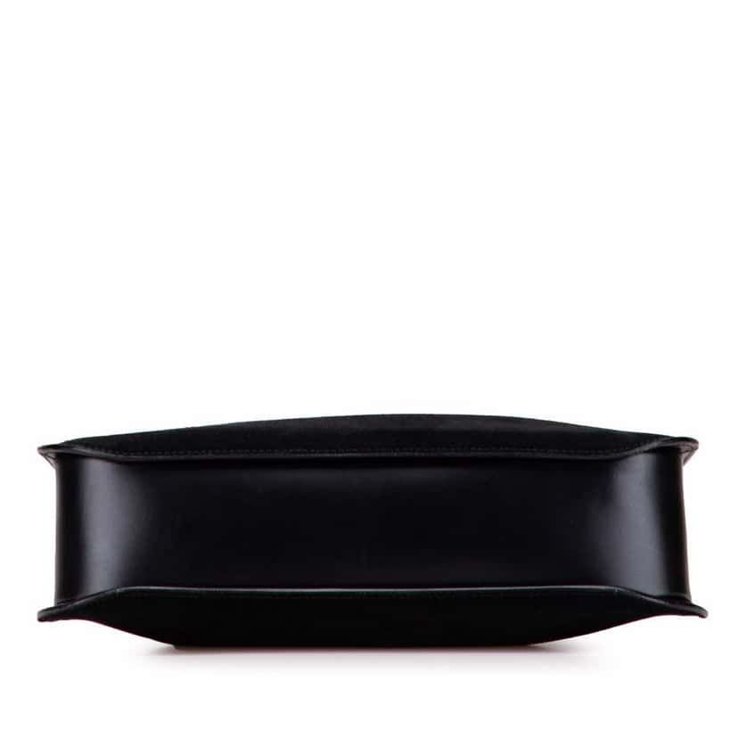 Gucci Suede Shoulder Bag Black Leather Good condition - Inside View