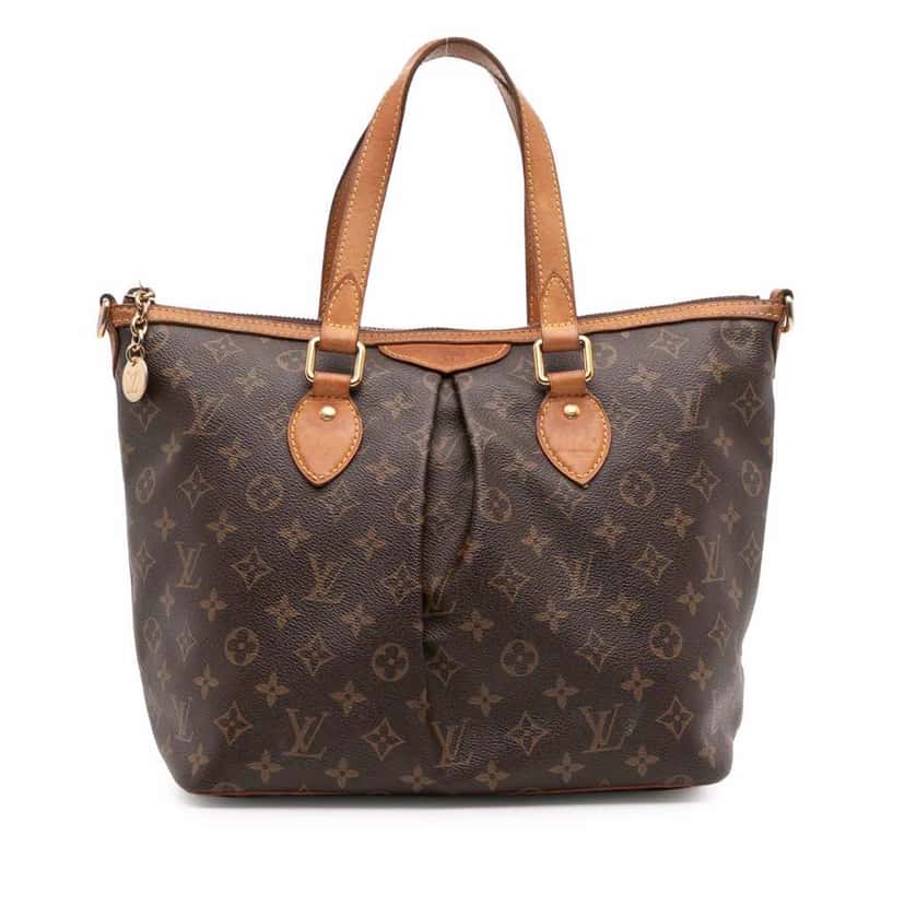 Louis Vuitton Monogram Palermo PM Brown Canvas Good condition - Front View