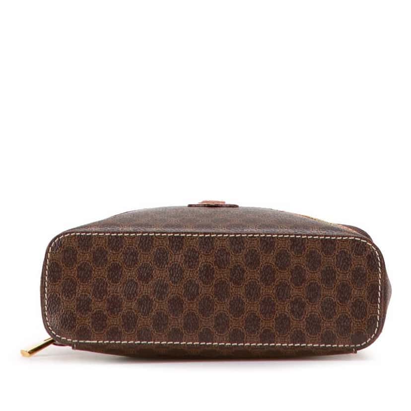 Celine Macadam Coated Canvas Vanity Bag Brown Canvas Good condition - Inside View