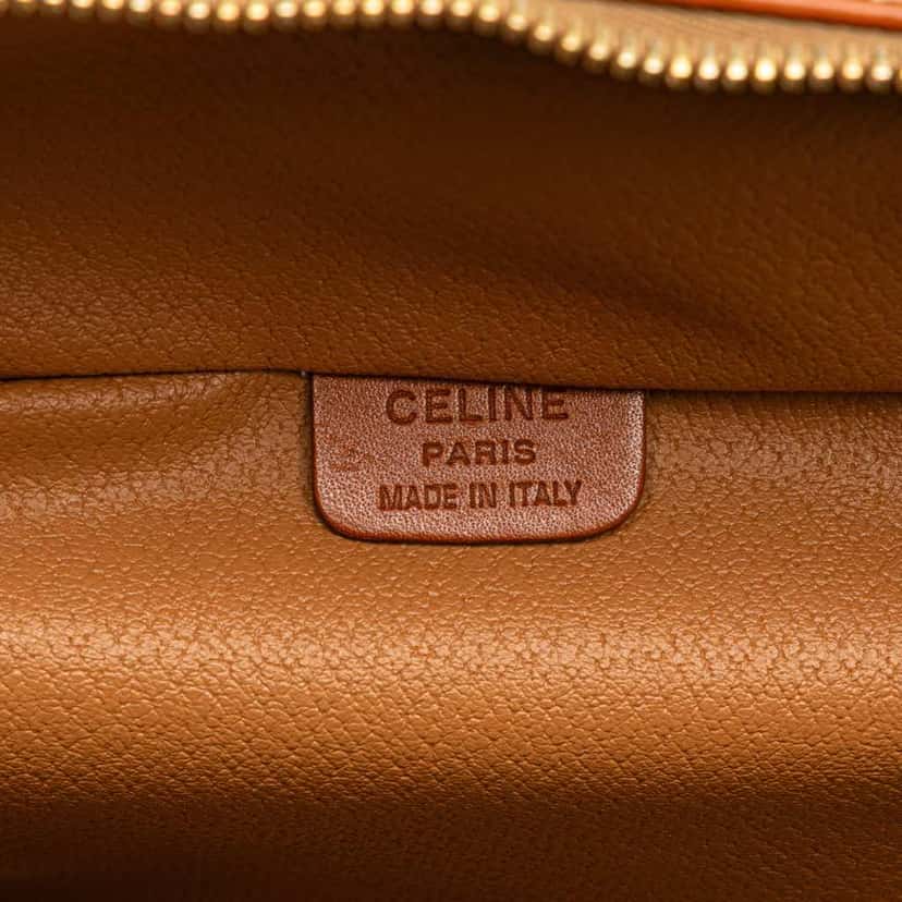 Celine Macadam Coated Canvas Vanity Bag Brown Canvas Good condition - Box View