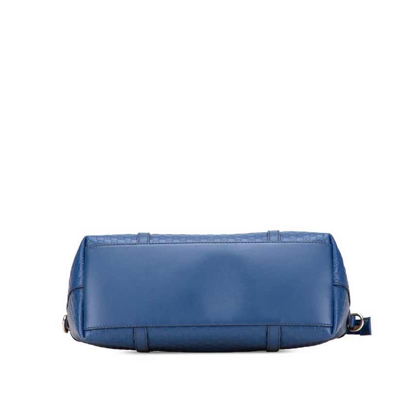 Gucci Small Microguccissima Joy Satchel Blue Leather Good condition - Inside View