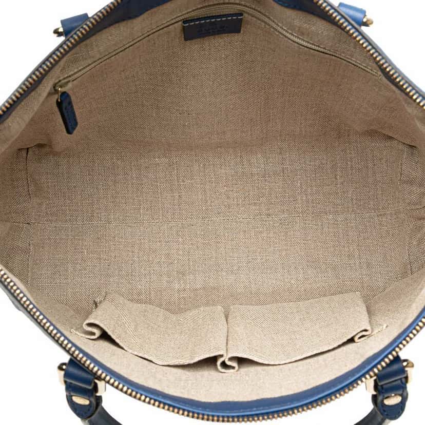 Gucci Small Microguccissima Joy Satchel Blue Leather Good condition - Model View