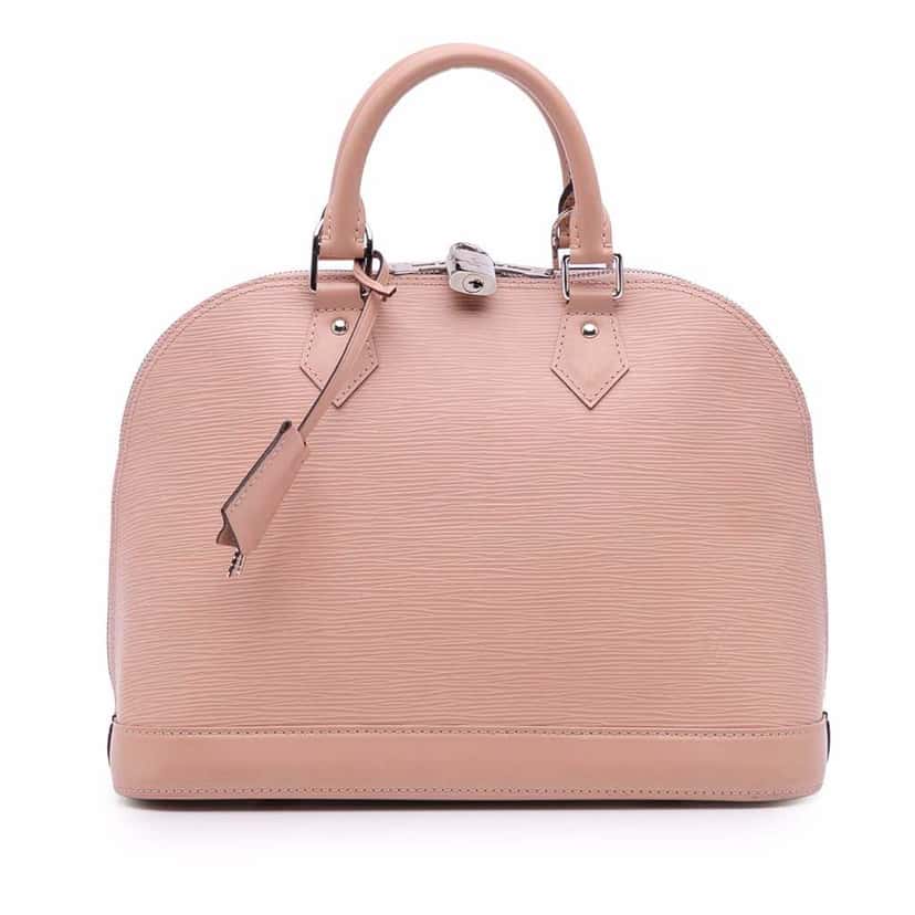 Louis Vuitton Epi Alma PM Pink Leather Good condition - Front View