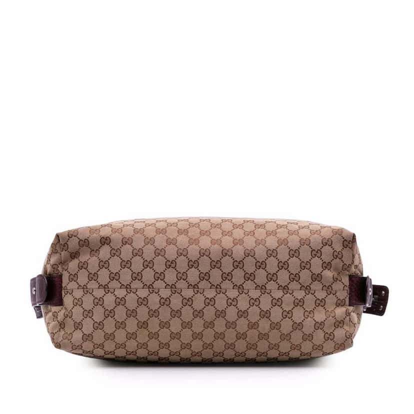 Gucci Large GG Canvas Bamboo Bar Tote Brown Canvas Good condition - Inside View