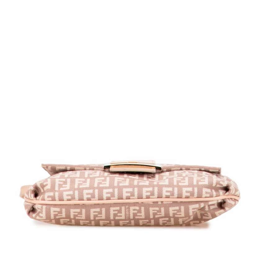 Fendi Zucchino Canvas Crossbody Pink Canvas Very good condition - Inside View