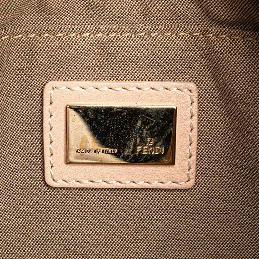 Fendi Zucchino Canvas Crossbody Pink Canvas Very good condition - Box View