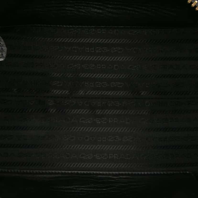 Prada Small Saffiano and City Calf Esplanade Satchel Black Leather Good condition - Model View