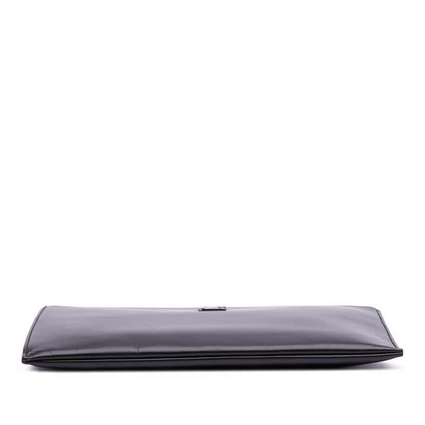 Saint Laurent Leather Monogram Ipad Case Black Leather Good condition - Inside View