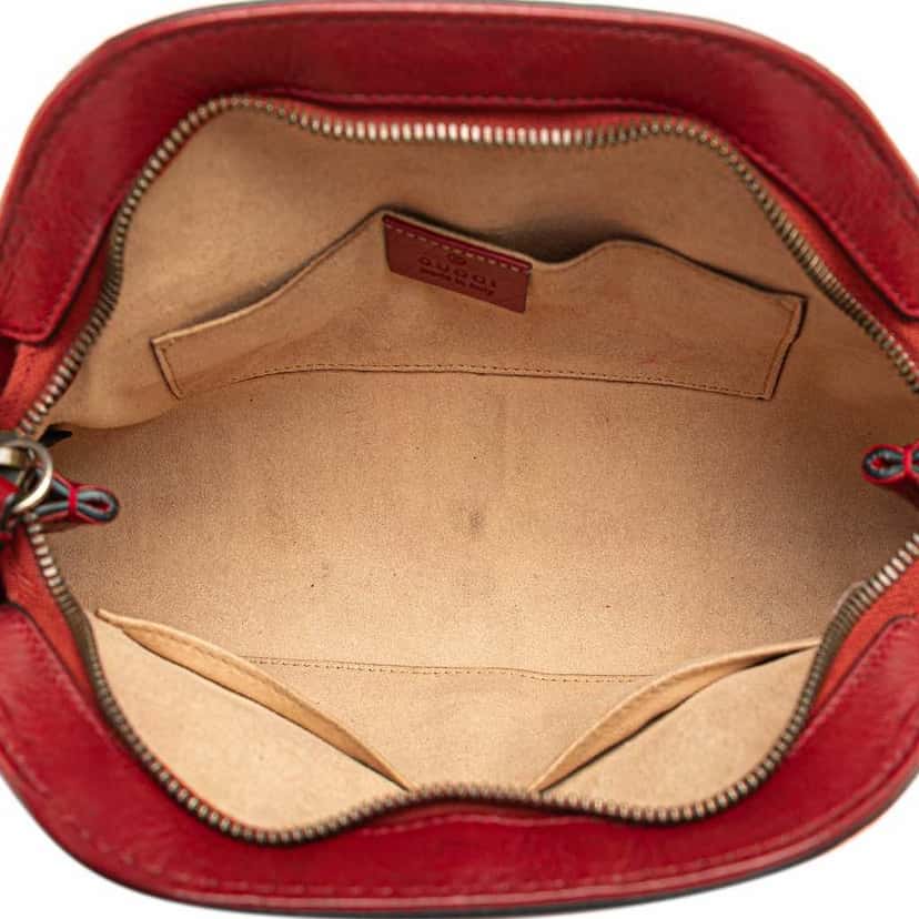 Gucci Small Leather Re(belle) Crossbody Red Leather Good condition - Model View