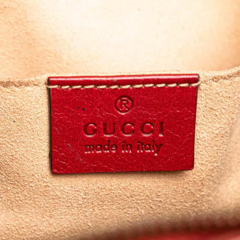 Gucci Small Leather Re(belle) Crossbody Red Leather Good condition - Box View