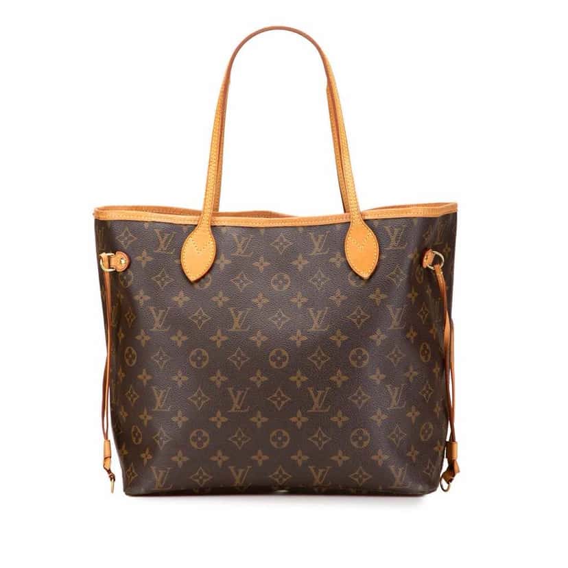 Louis Vuitton Monogram Neverfull MM Brown Canvas Fair condition - Front View