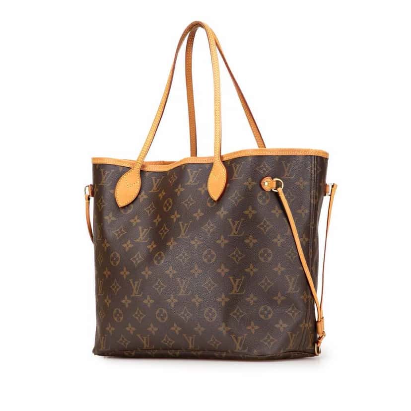 Louis Vuitton Monogram Neverfull MM Brown Canvas Fair condition - Back View