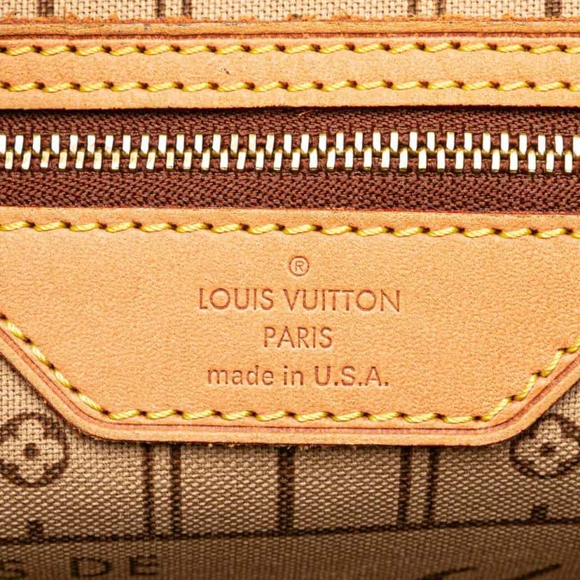 Louis Vuitton Monogram Neverfull MM Brown Canvas Fair condition - Box View