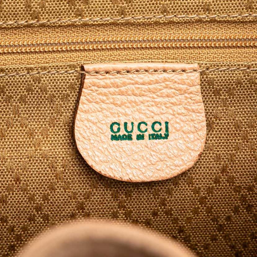 Gucci Suede Bamboo Backpack Brown Leather Fair condition - Box View