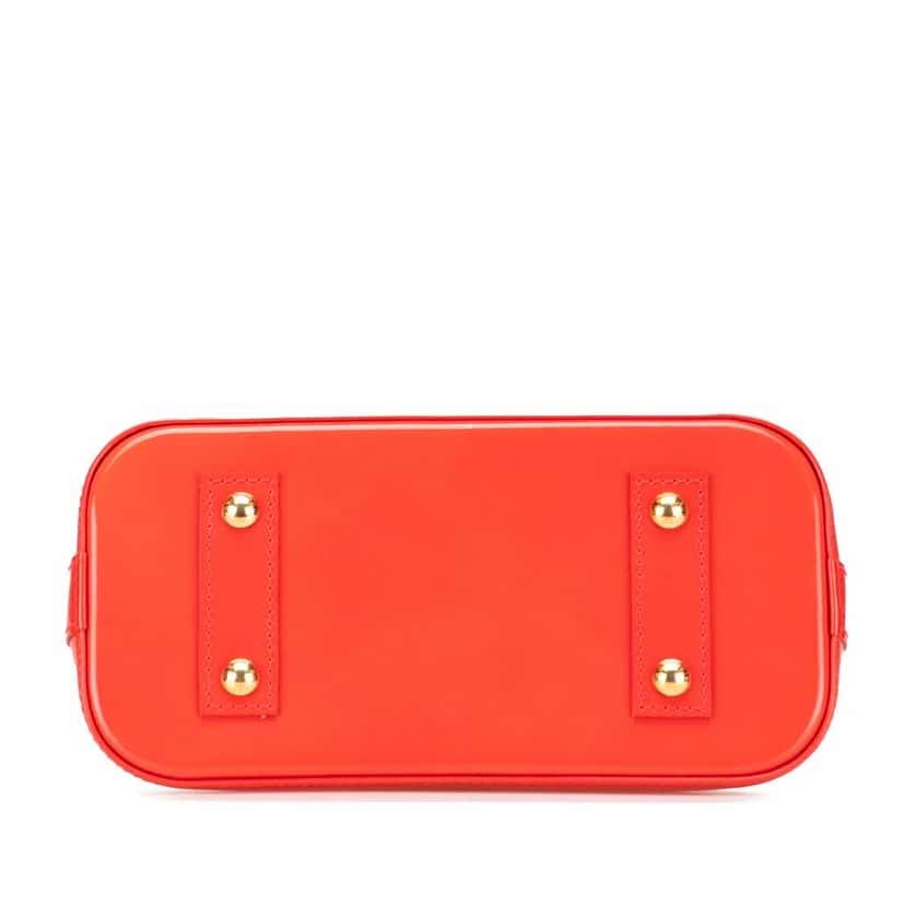 Louis Vuitton Monogram Vernis Alma BB Orange Leather Good condition - Inside View