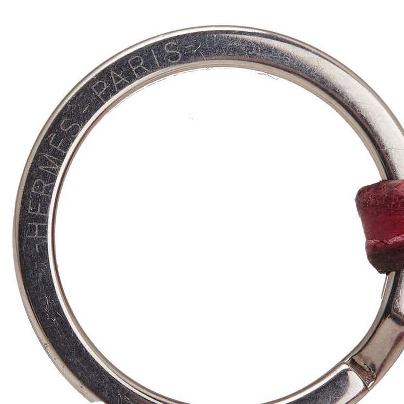 Hermès Milo Lambskin Carmen Key Ring Pink Leather Very good condition - Inside View