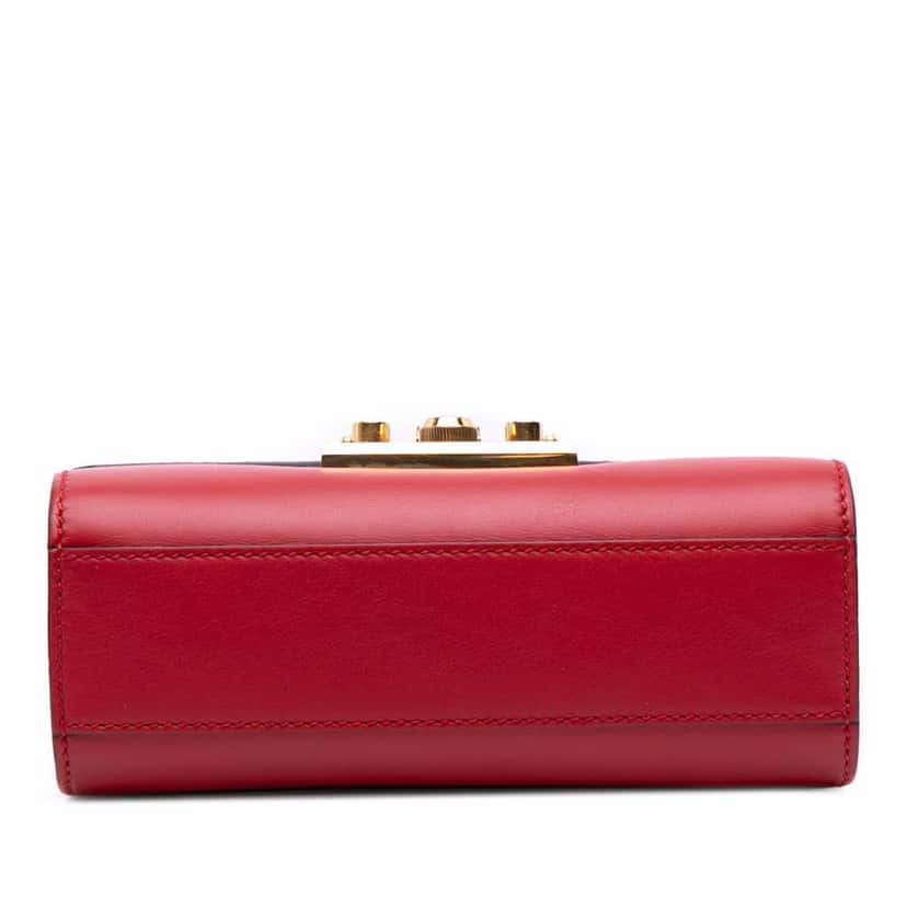 Gucci Small Leather Padlock Crossbody Red Leather Good condition - Inside View