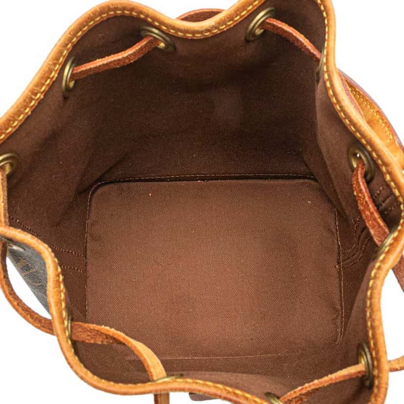 Louis Vuitton Monogram Mini Noe Brown Canvas Good condition - Model View