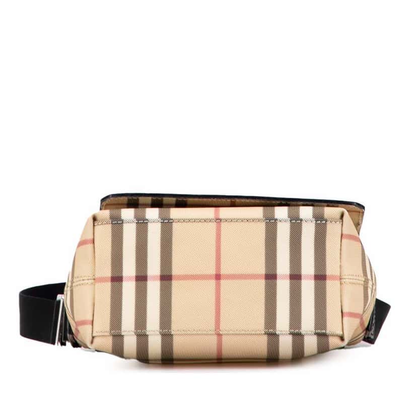 Burberry House Check Canvas Flap Crossbody Brown Canvas Very good condition - Inside View