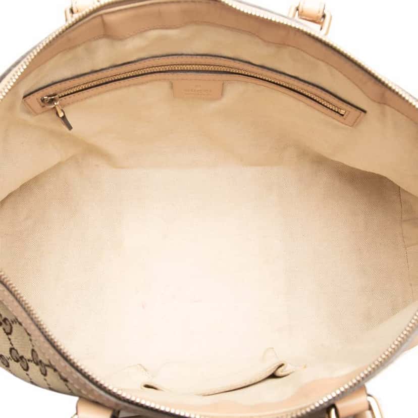 Gucci GG Canvas Web Satchel Brown Canvas Good condition - Model View