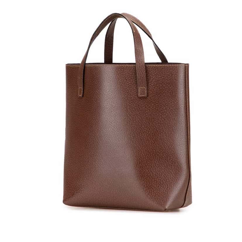Gucci Leather Handbag Brown Leather Fair condition - Back View