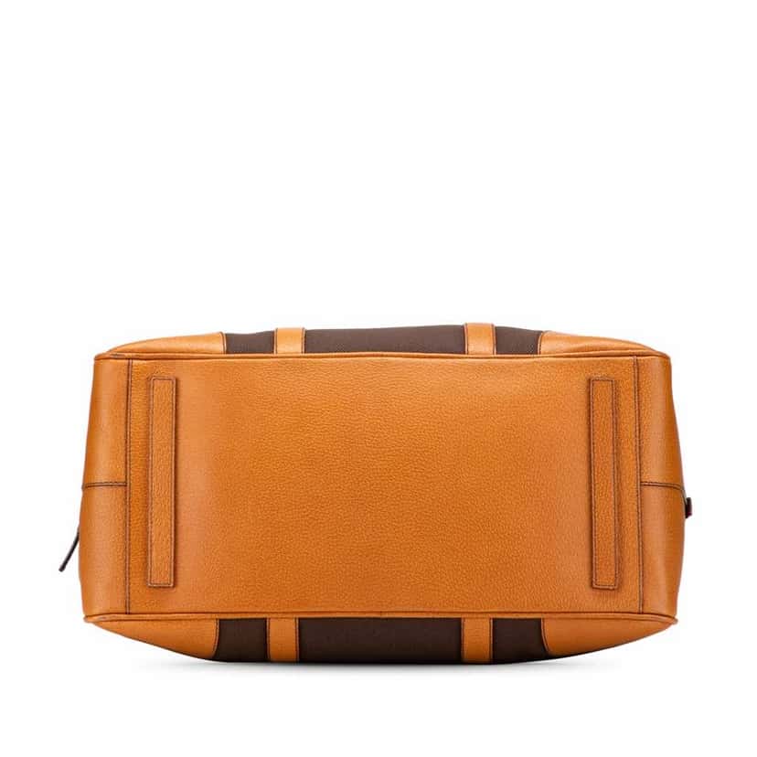 Prada Cinghiale Trimmed Canvas Canapa Travel Bag Brown Canvas Good condition - Inside View