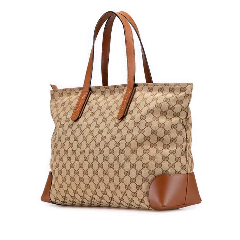 Gucci GG Canvas Tote Brown Canvas Good condition - Back View