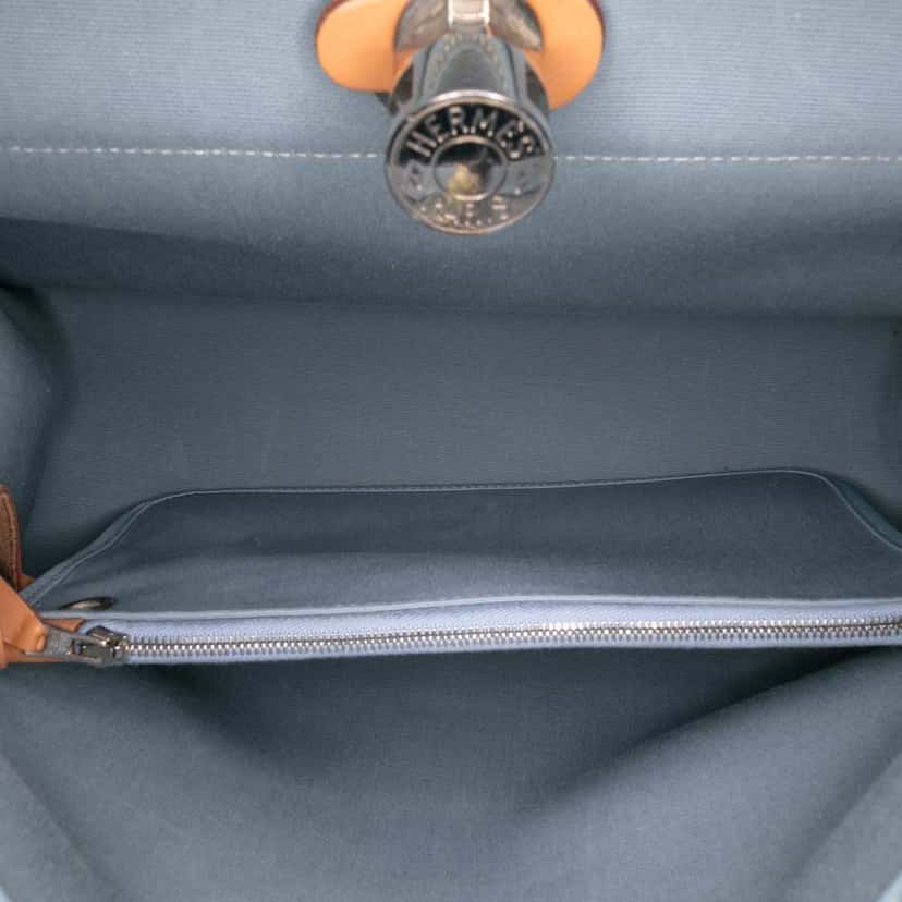 Hermès Toile Herbag Zip 31 Blue Canvas Good condition - Box View